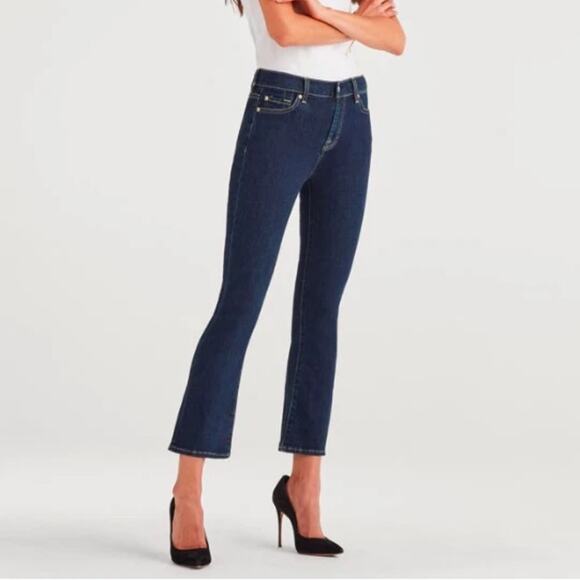 7 FOR ALL MANKIND women’s size 31 high waist slim kick b (air) slimming stretch - Picture 15 of 16